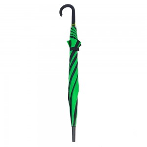 OVIDA 23 Inch 8 Ribs J Shape Rubber Handle Umbrella Moralo o Tloaelehileng Umbrella e Tala
