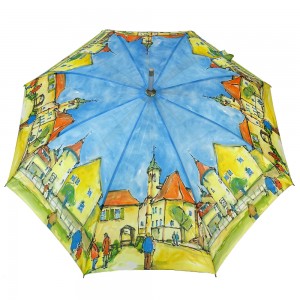Ovida Customized Logo Prints Umbrella Photography Quality Auto Umbrella With Digital Prints Umbrellas
