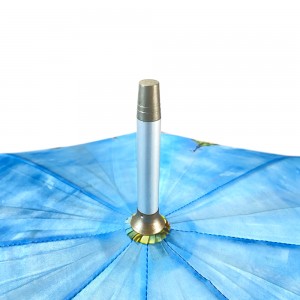 I-OVIDA 23 Inch 8 Ribs Umbrella Aluminium Handle eneDijithali Print Yamkela Uyilo Olulungiselelweyo