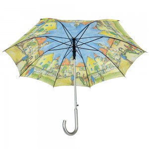 Ovida Customized Logo Prints Umbrella Photography Quality Auto Umbrella With Digital Prints Umbrellas