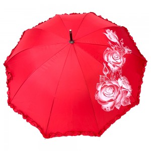 OVIDA 23 Inch 8 Ribs Decorative Wedding Umbrella Popular Chinese Style Red Umbrella
