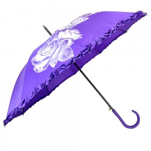 OVIDA 23 Inch 8 Ribs Decorative Wedding Umbrella Popular Chinese Style Purple Umbrella