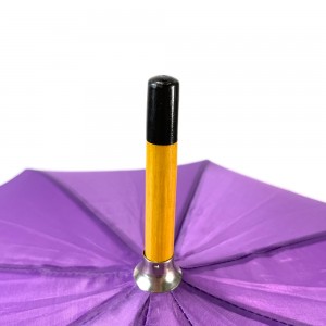 Ovida purple umbrella with custom logo prints slogan sponsor umbrellas