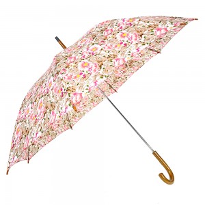 Ovida Automatic Open Custom Designer Umbrella 23inch Stick Umbrella 46Arc Cheapest Umbrellas