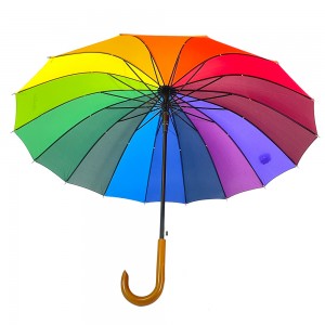 Ovida Automatic Open Custom Designer Umbrellas 16Panels Umbrella Auto 46Arc Umbrellas Wholesale
