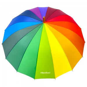 Ovida Automatic Open Custom Designer Umbrellas 16Panels Umbrella Auto 46Arc Umbrellas Wholesale