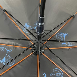 OVIDA Ojii mkpuchi Ombrella Anyanwụ Umbrella nke nwere mbipụta Akara ngosi omenala pụọ ​​na UVA UVB