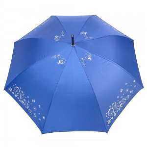 OVIDA Ojii mkpuchi Ombrella Anyanwụ Umbrella nke nwere mbipụta Akara ngosi omenala pụọ ​​na UVA UVB