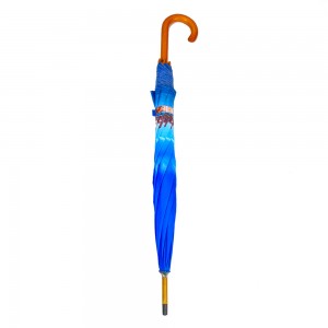 OVIDA Wooden Shaft Umbrella Colorful Fabric and J Shape Handle Accept Custom Design