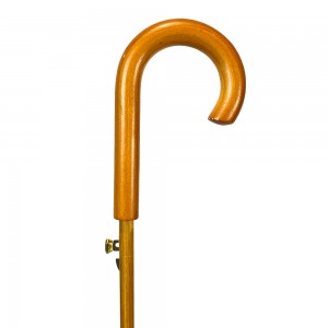 OVIDA Wooden Shaft Umbrella Colorful Fabric and J Shape Handle Accept Custom Design