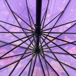 OVIDA 23 Inch 16 Ribs Manual Umbrella Double Layer India Ladies’ Unique Umbrella