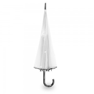 OVIDA 23 inch 16 ribs windproof umbrella clear transparent POE umbrella