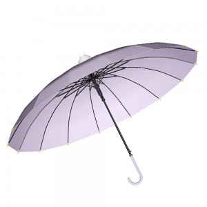 OVIDA 23 inch 16 ribs windproof umbrella luxurious and modern fashion cup umbrella