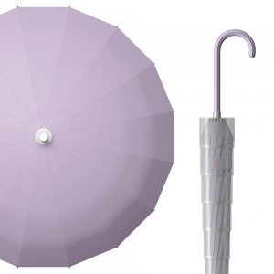 OVIDA 23 inch 16 ribs windproof umbrella luxurious and modern fashion cup umbrella