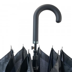 OVIDA 23 Inch 8 Ribs Crook J Shape Handle Custom Straight Umbrella