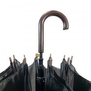 OVIDA Metal Frame Wooden Crook Handle Promotional Straight Umbrella