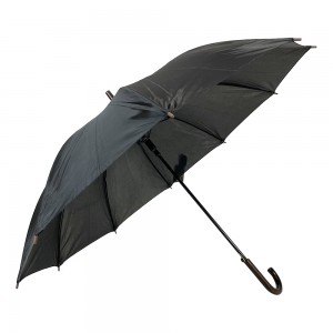 OVIDA Metal Frame Wooden Crook Handle Promotional Straight Umbrella
