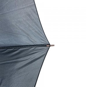 OVIDA Black Fabric Metal Frame Wood J Shape Handle Promotional Umbrella
