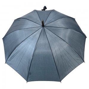 OVIDA 23 Inch 8 Panels Wooden Crook Handle Classical Straight Umbrella