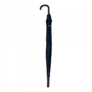 OVIDA 23 Inch 8 Panels Wooden Crook Handle Classical Stripe Umbrella