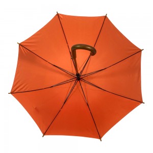 OVIDA Automatic 23 Inches Stick UV Classic Women’s Umbrella with Wooden Handle Strong Sturdy