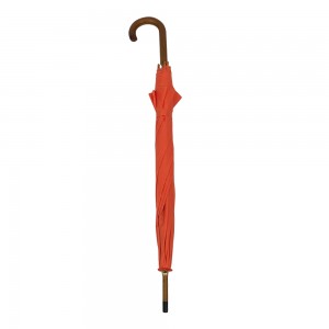 OVIDA Automatic 23 Inches Stick UV Classic Women’s Umbrella with Wooden Handle Strong Sturdy