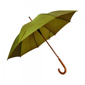 OVIDA 23 Inch Custom Digital Printing J Handle Metal Shaft Stick Umbrella for Advertisement Promotion