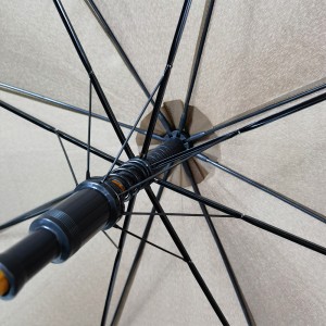 Custom Logo 23 Inch Auto Open Straight Umbrella with Wooden Handle