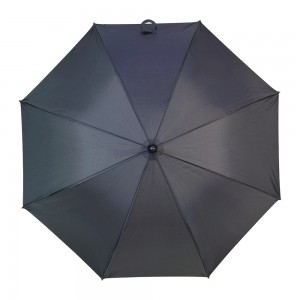 OVIDA Custom 23 Inch J Shape Wooden Handle Shaft Business Gift logo Print Straight Umbrella for Hotel