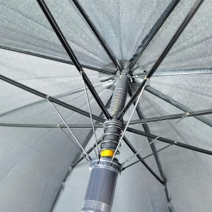 OVIDA Auto Open Straight Umbrella with logo Waterproof 8k Umbrellas Custom Wooden J Handle Paraguas De Lluvias for Adults