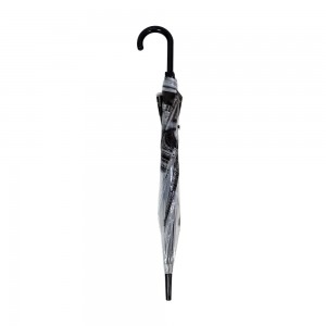 OVIDA 23 Inch Stick Umbrella 8 Ribs Windproof plastic Handle Straight Umbrella for the Rain