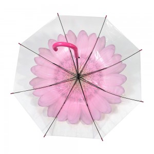 Factory Wholesale Auto Open Straight Umbrella J Handle Stick with Custom LOGO Promotional Branded Stick Umbrella