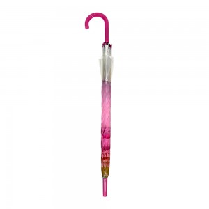 Factory Wholesale Auto Open Straight Umbrella J Handle Stick with Custom LOGO Promotional Branded Stick Umbrella