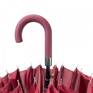 ওভিডা ২৫ ইঞ্চি বাঁকানো হাতলযুক্ত বড় আকারের স্টিক ছাতা, গ্রাহকের লোগো প্রিন্টিং ডিজাইন সহ।