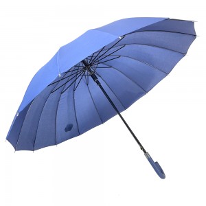 Ovida 25 Inch Straight Umbrella J Shape Handle Big Size Golf Umbrella With Customer’s Design