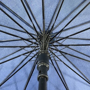 Ovida 25 Inch 25 Umbrella J Shape Handle Nnukwu Ogo Golf nke Ndị Ahịa Ji Nhazi Ya
