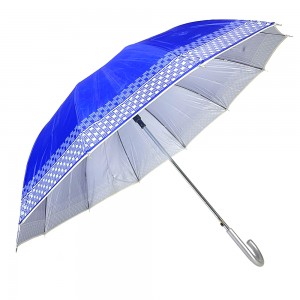 Ovida 25 Inch Straight Umbrella J Shape Handle Big Size Golf Umbrella With Customer’s Design