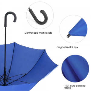 OVIDA 25 inch 8 ribs windproof umbrella good quality with custom logo umbrella