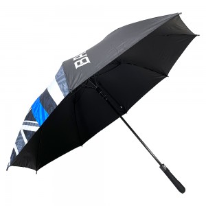 Mbipụta Akara ngosi OVIDA Super Windproof High End Custom Logo Nkwado maka Golf Umbrella