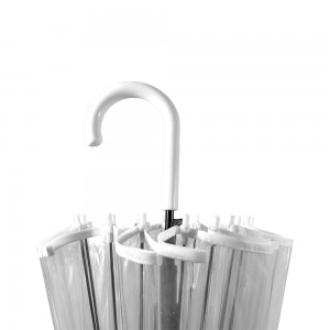 OVIDA POE Transparent Straight Umbrella Custom Clear Stick Umbrella Manufacturer Wholesale Supplier