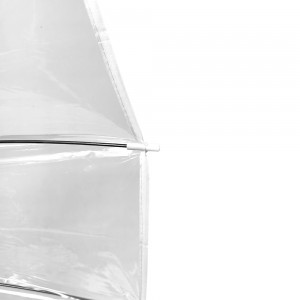 OVIDA POE Transparent Straight Umbrella Custom Clear Stick Umbrella Manufacturer Wholesale Supplier
