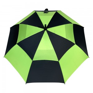 Ovida Multi color Extra Large Golf straight  Umbrella Double Canopy Vented Windproof Automatic Open Stick parasols for Men