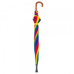 Ovida, paraigua arc de Sant Martí multicolor de promoció barata a l'engròs amb teixit de polièster de golf, paraigua de golf antilliscant de 54 polzades d'alta qualitat