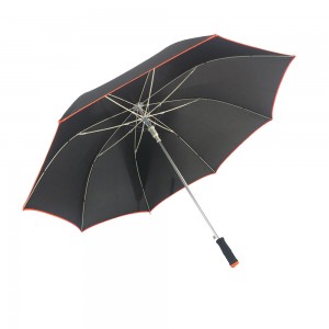 Ovida Promotional Custom Printed Wholesale Bulk Umbrella 27 Inches Fiberglass Straight Auto Open Golf Rain Umbrella Gift Rainbow Umbrella
