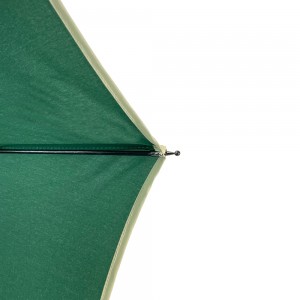 Ovida Fabriksbilliga Reklamannonser Anpassad Logotyp Helgrönt 190t pongee-tyg Golfparaply Vindtåligt