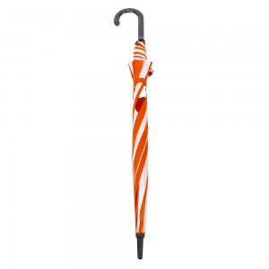 Ovida wholesale umbrella factory price long PU handle print logo windproof and waterpoof cheap straight umbrella for sale