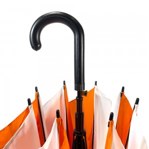 Ovida wholesale umbrella factory price long PU handle print logo windproof and waterpoof cheap straight umbrella for sale