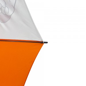 Ovida wholesale umbrella factory price long PU handle print logo windproof and waterpoof cheap straight umbrella for sale