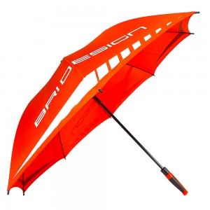 Ovida china wholesale promotional windproof premium 8k reflective stripe custom printed golf rain umbrella supplier