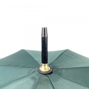 Ovida High-end straight bone umbrella for two people Hotel restaurant automatic logo sombrillas